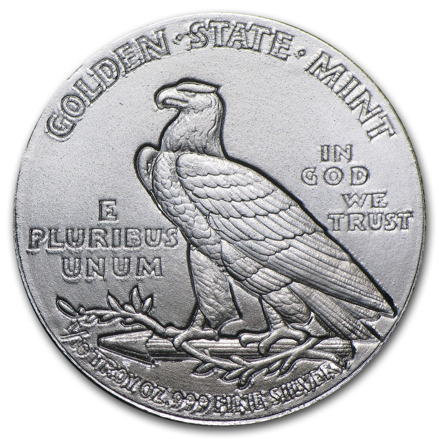 1/10 oz Silver Round - Incuse Indian