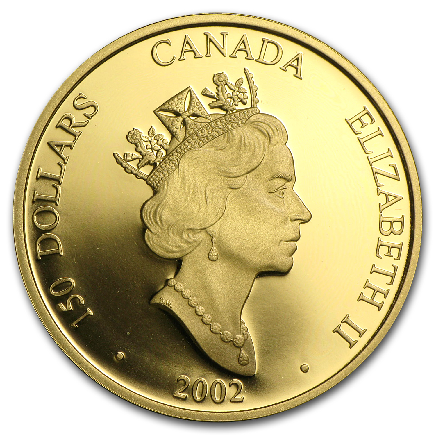 2002 Canada Gold $150 Horse (Hologram, w/Box & COA)