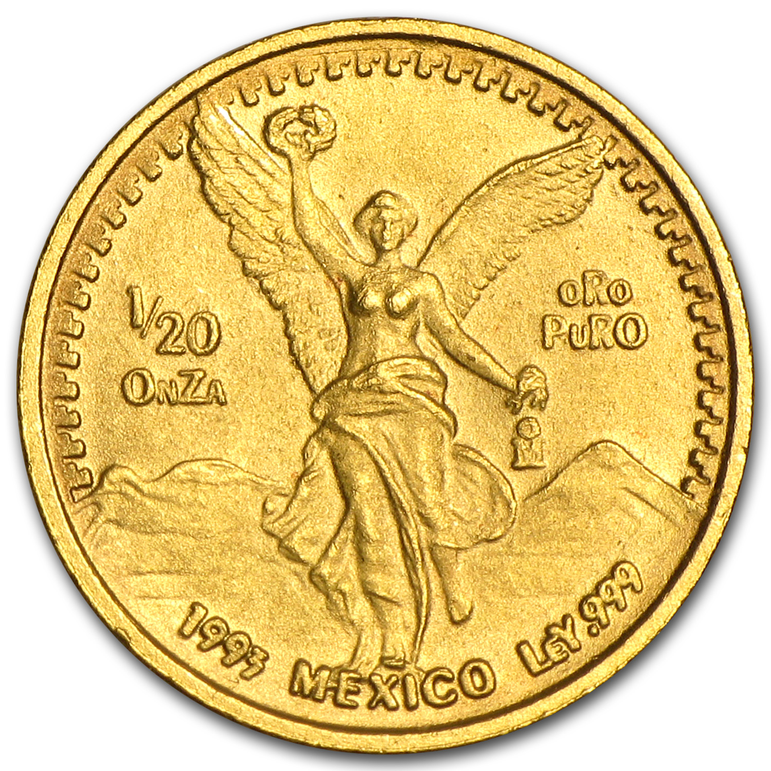 1993 Mexico 1/20 oz Gold Libertad BU