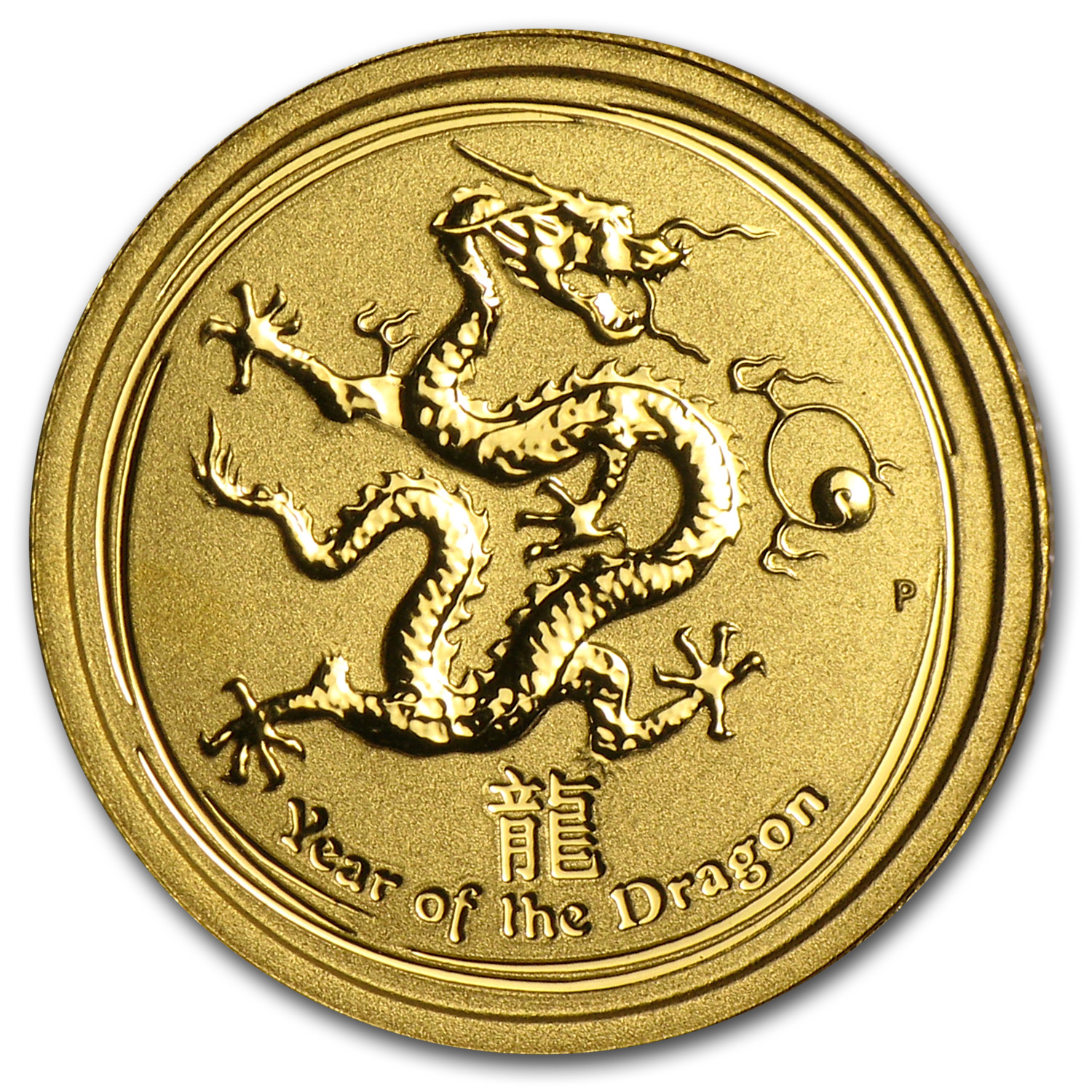 2012 Australia 1/20 oz Gold Lunar Dragon BU (Series II)