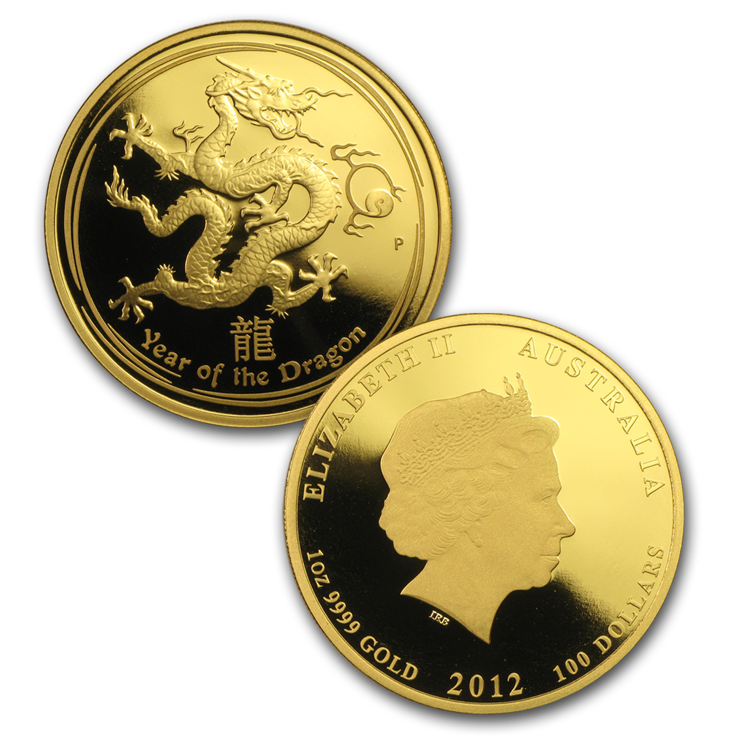 2012 Australia 3-Coin Gold Dragon Proof Set (Series II)