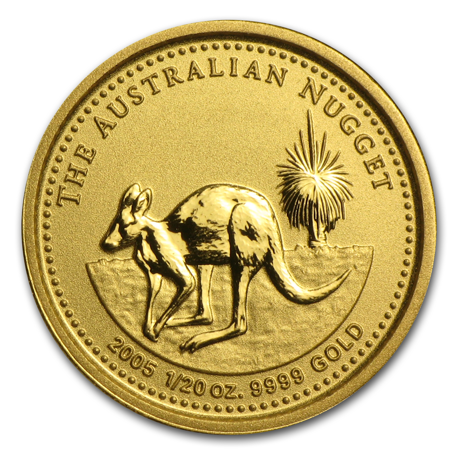 2005 Australia 1/20 oz Gold Nugget
