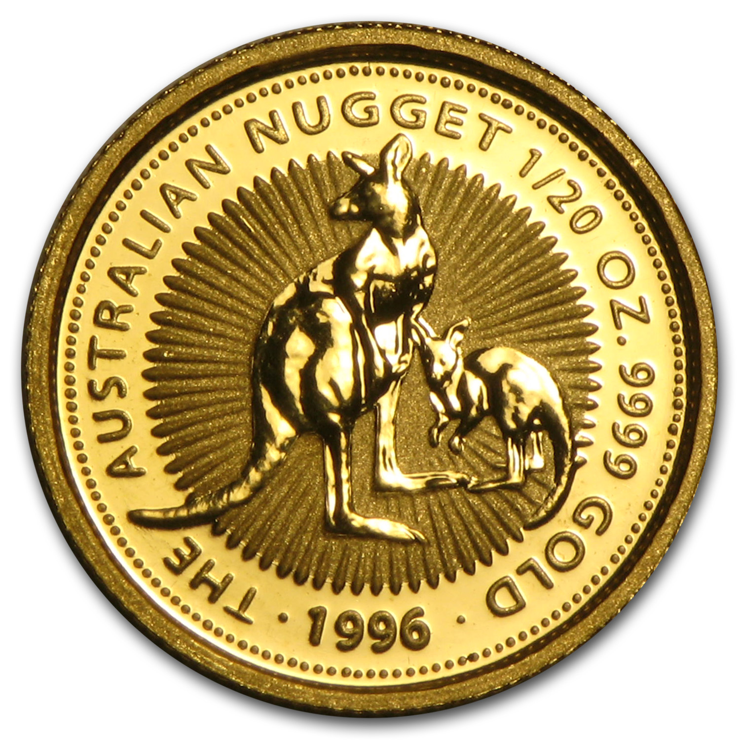 1996 Australia 1/20 oz Gold Nugget