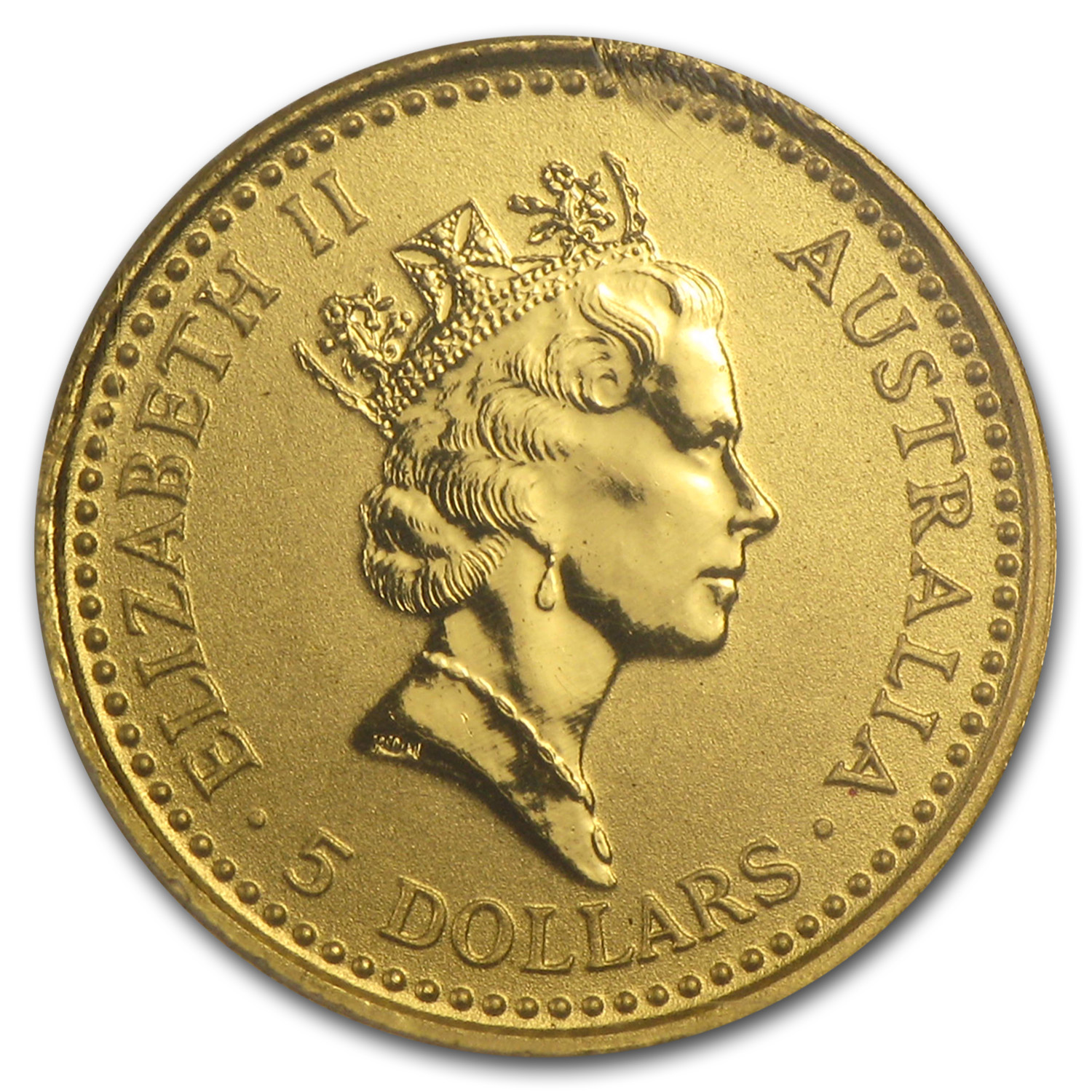 1992 Australia 1/20 oz Gold Nugget