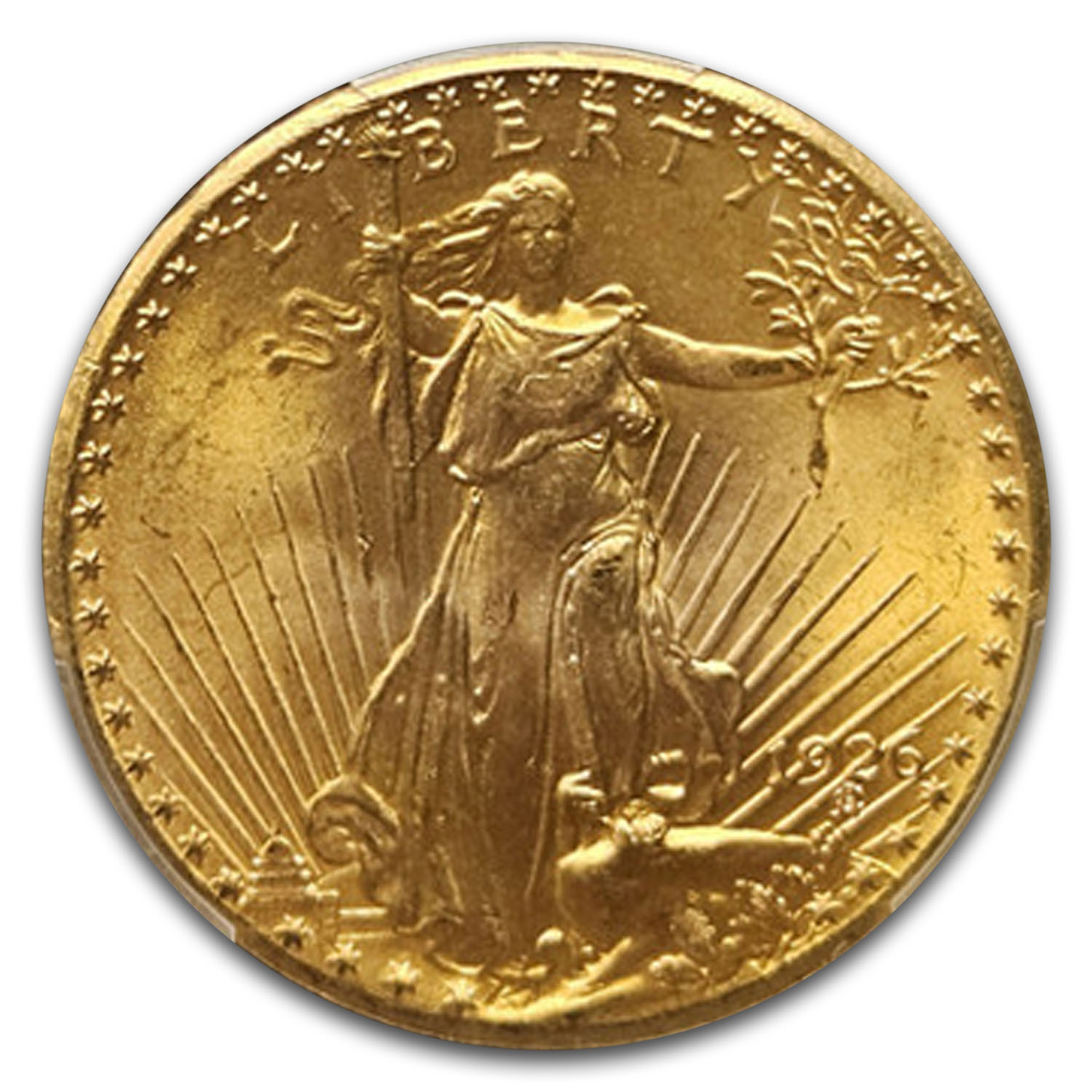 1926 $20 St Gaudens Gold Double Eagle MS-65+ PCGS