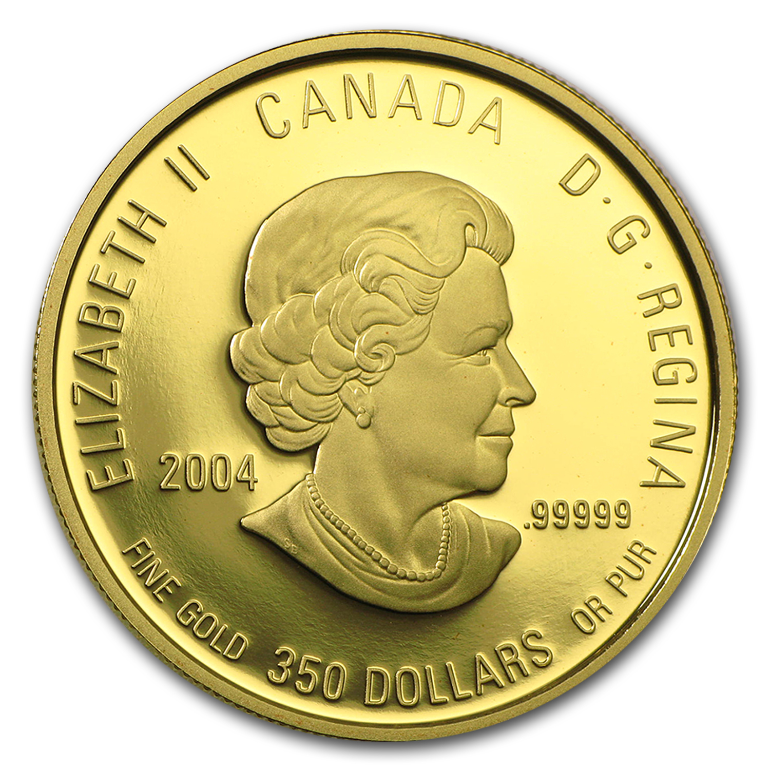 2004 Canada Gold $350 Fireweed .99999 Proof (w/Box & COA)