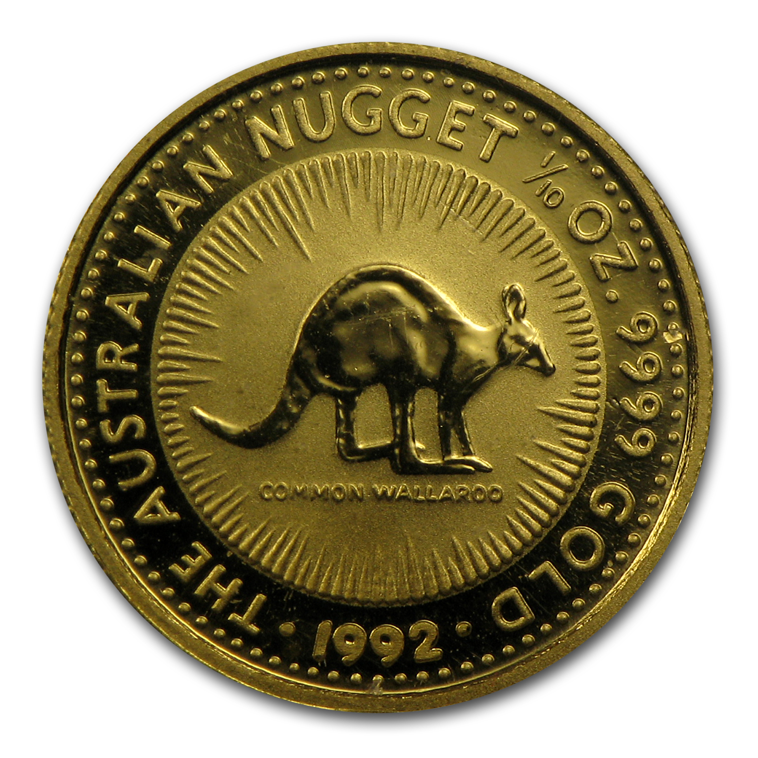 1992 Australia 1/10 oz Gold Nugget