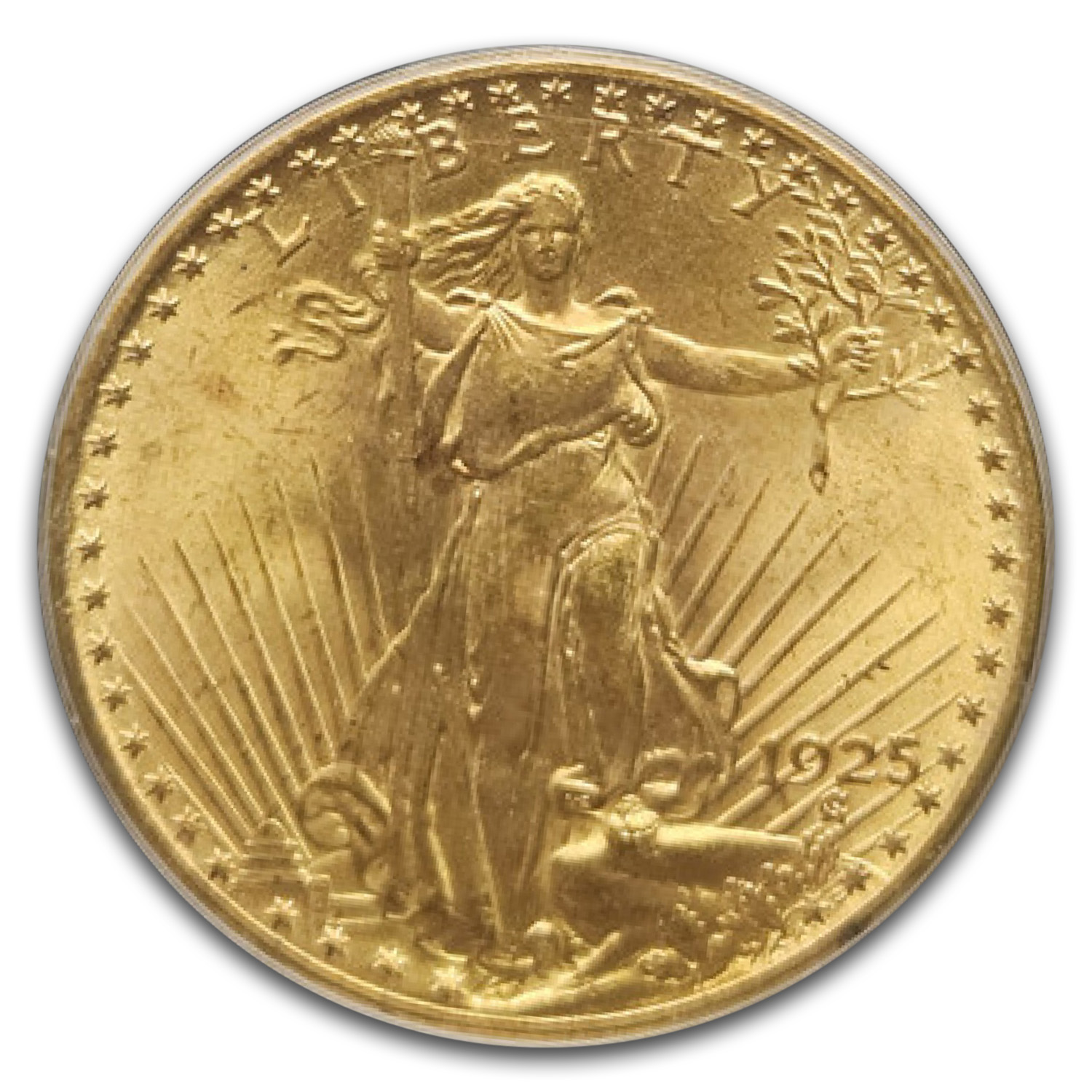 1925 $20 St Gaudens Gold Double Eagle MS-65 PCGS