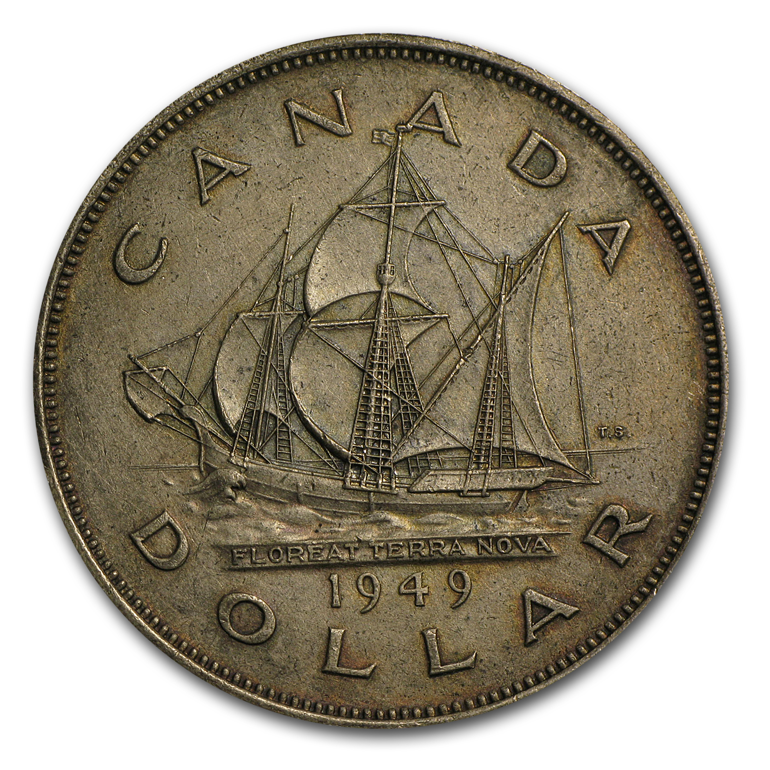 1949 Canada Silver Dollar George VI XF