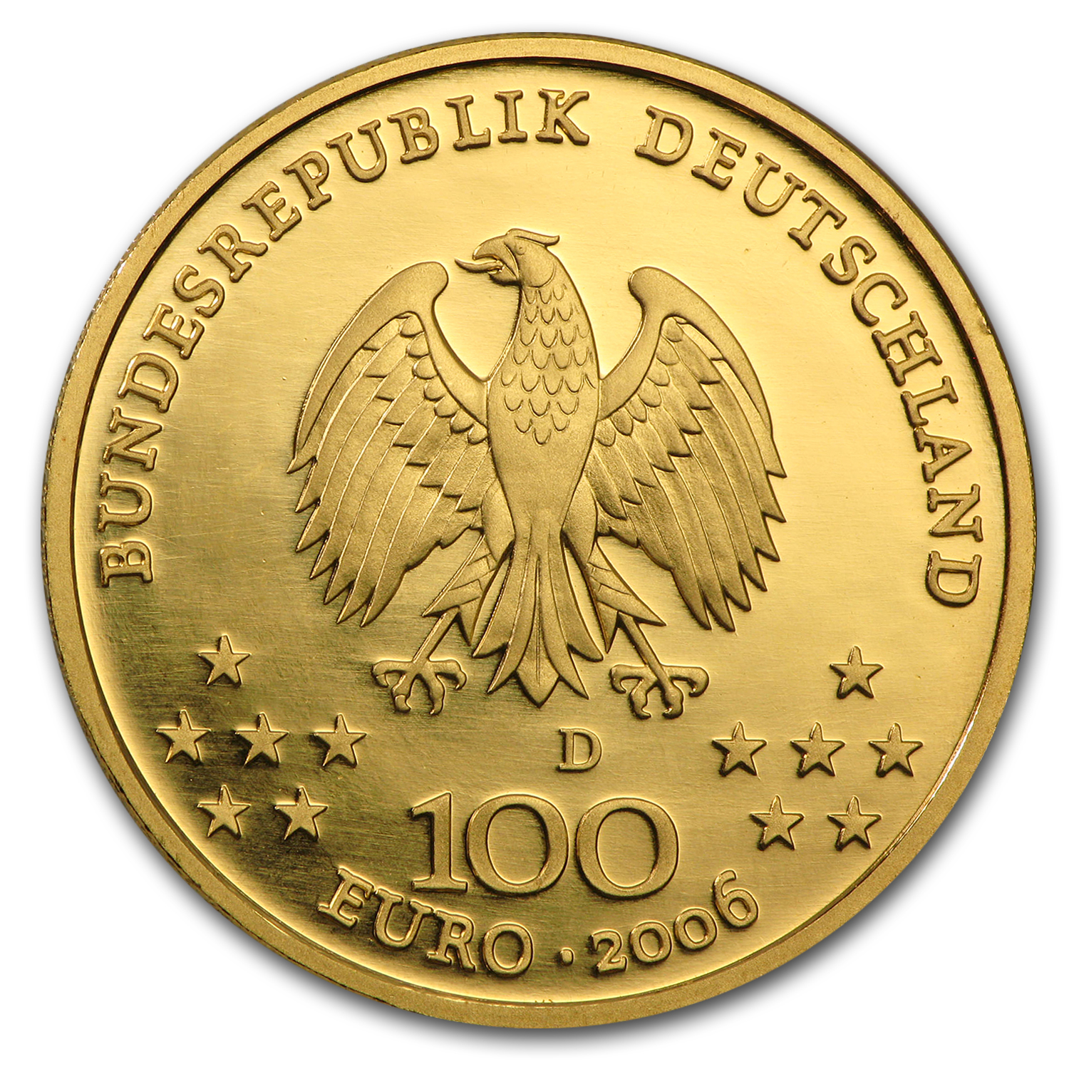 2006 Germany 1/2 oz Gold 100 Euro Weimar BU