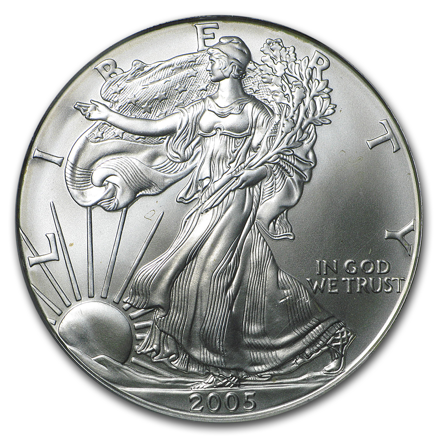 2005 American Silver Eagle MS-69 PCGS (20th Anniv)