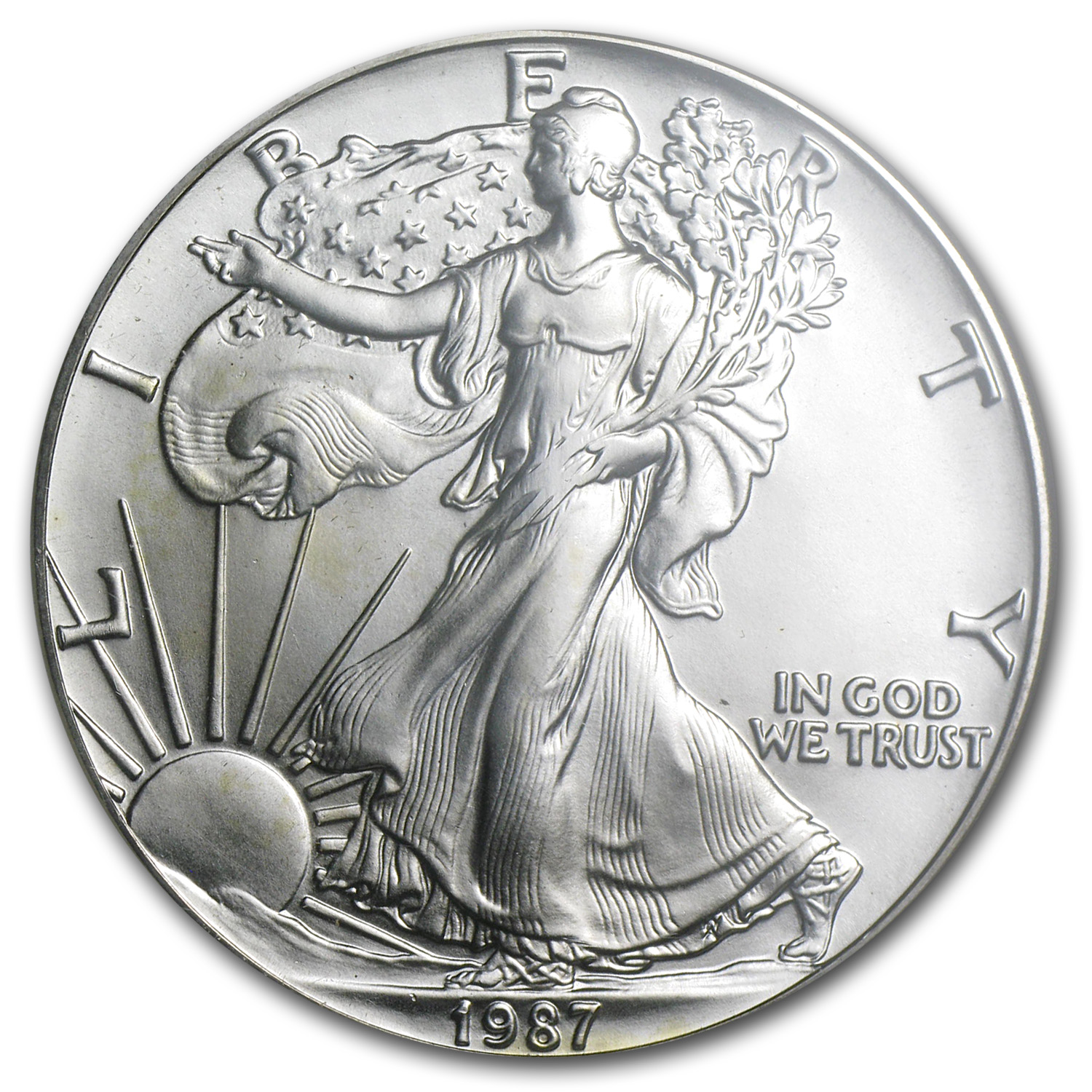 1987 American Silver Eagle MS-69 NGC