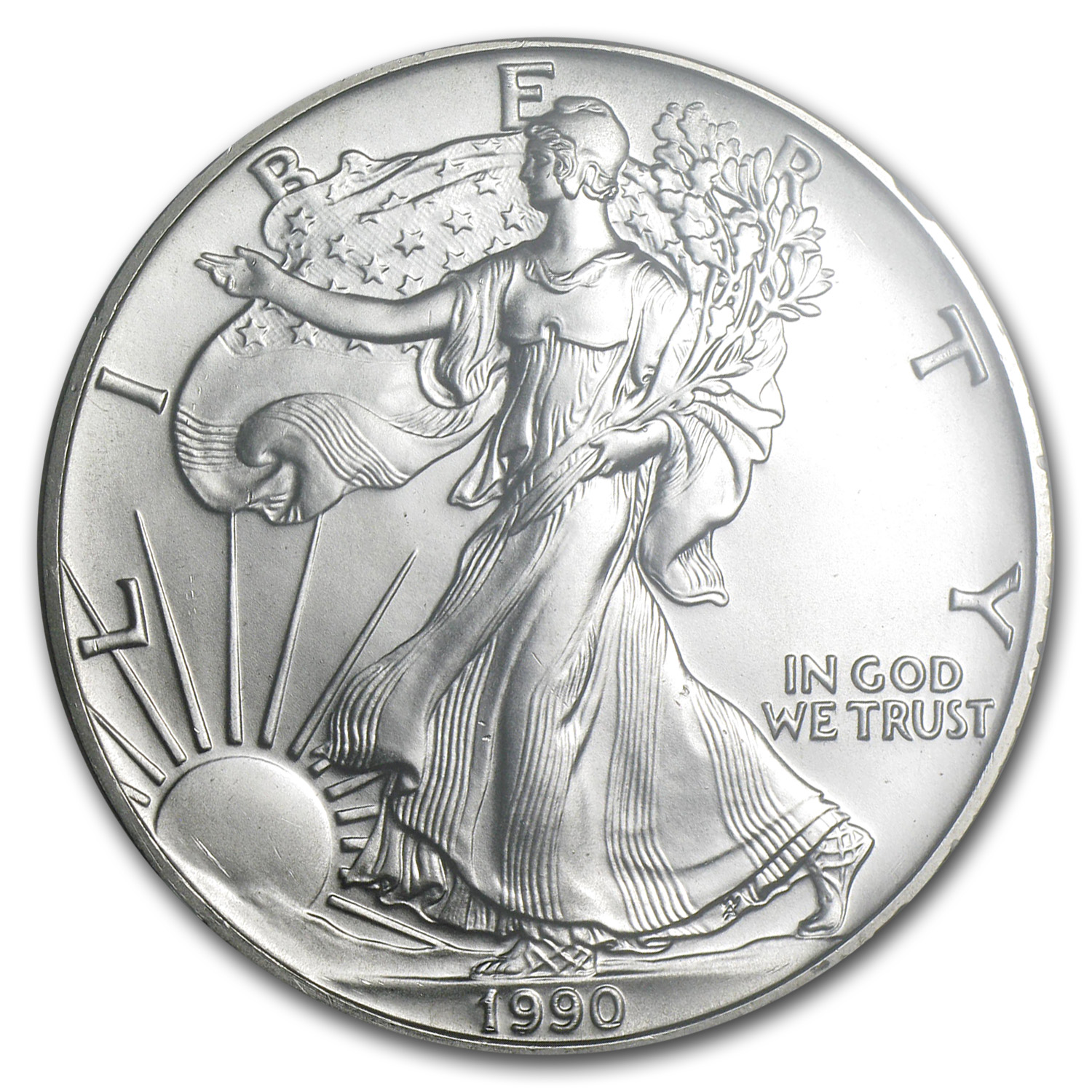 1990 American Silver Eagle MS-69 NGC