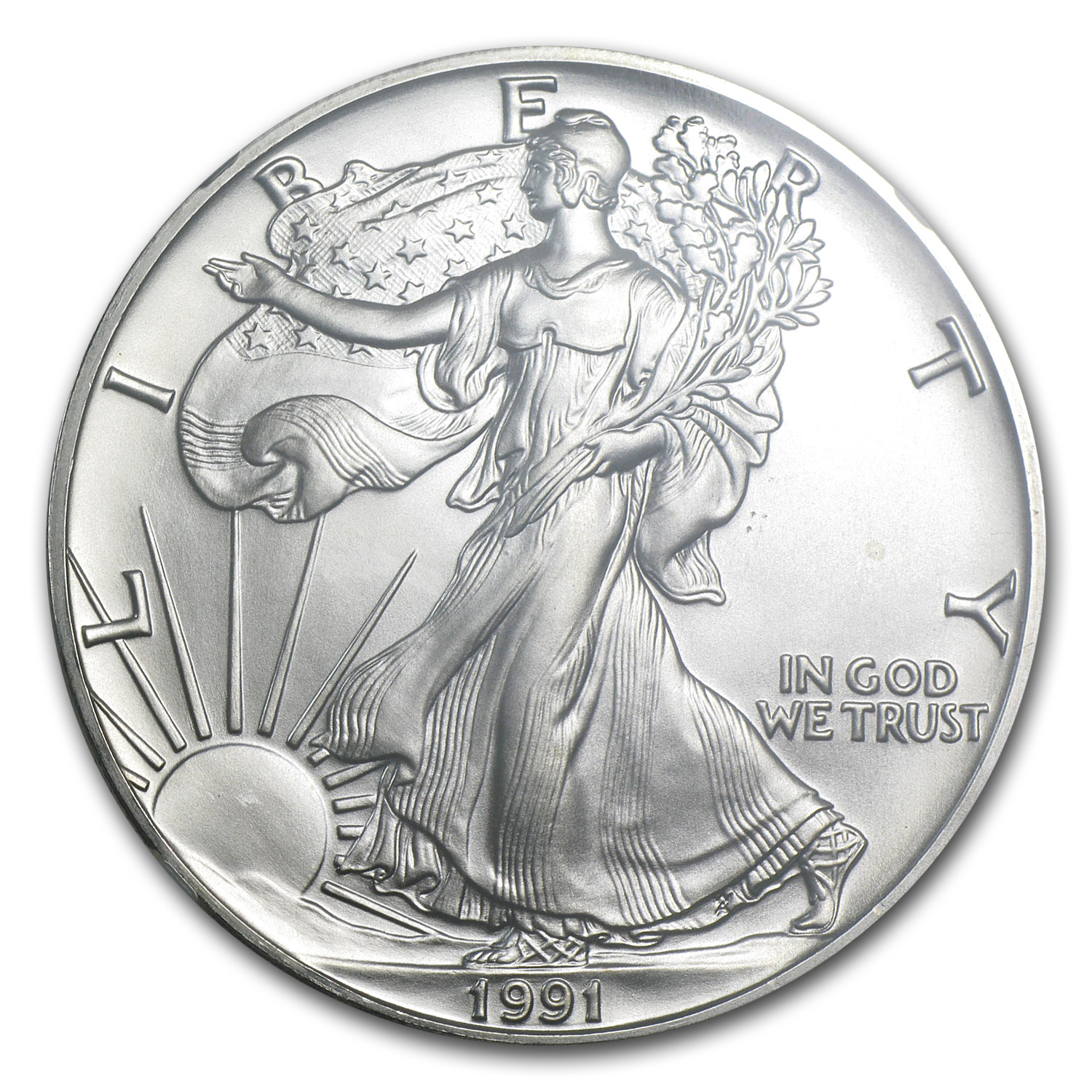 1991 American Silver Eagle MS-69 NGC