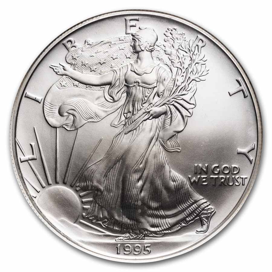 1995 American Silver Eagle MS-69 NGC