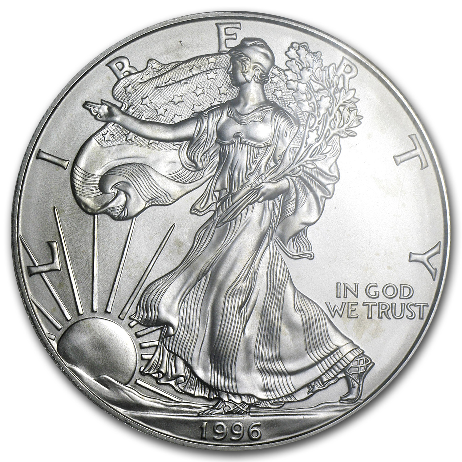 1996 American Silver Eagle MS-69 NGC