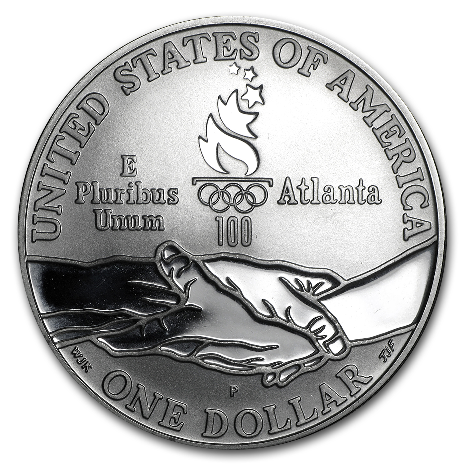 1995-P Olympic Gymnast $1 Silver Commem Proof (w/Box & COA)