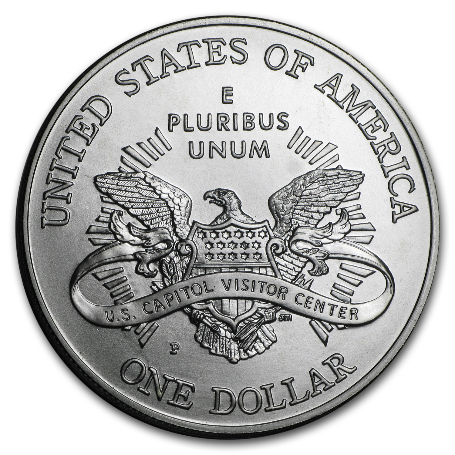 2001-P Capitol Visitor Center $1 Silver Commem BU (w/Box & COA)
