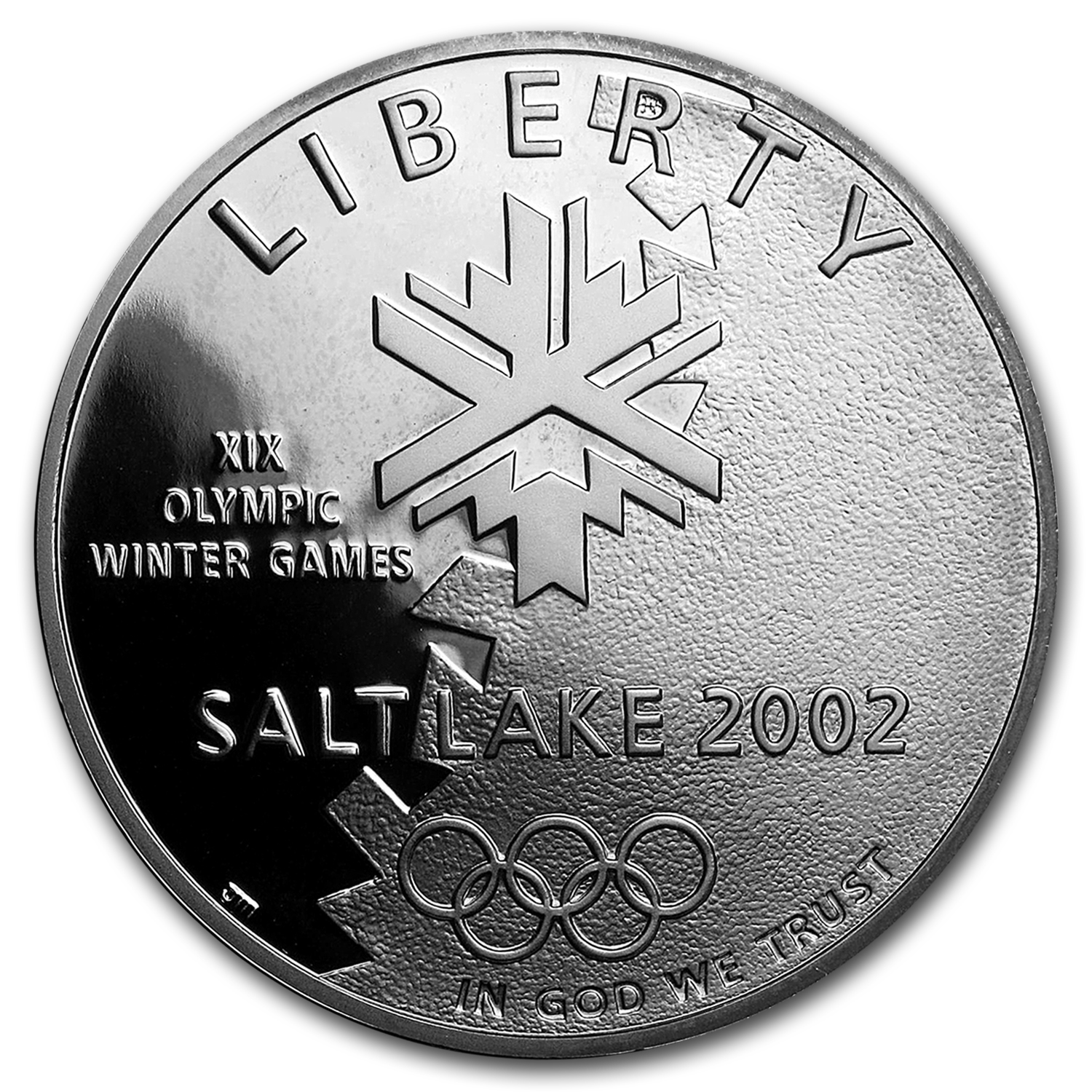 2002-P Olympic Winter Games $1 Silver Commem Proof (w/Box & COA)