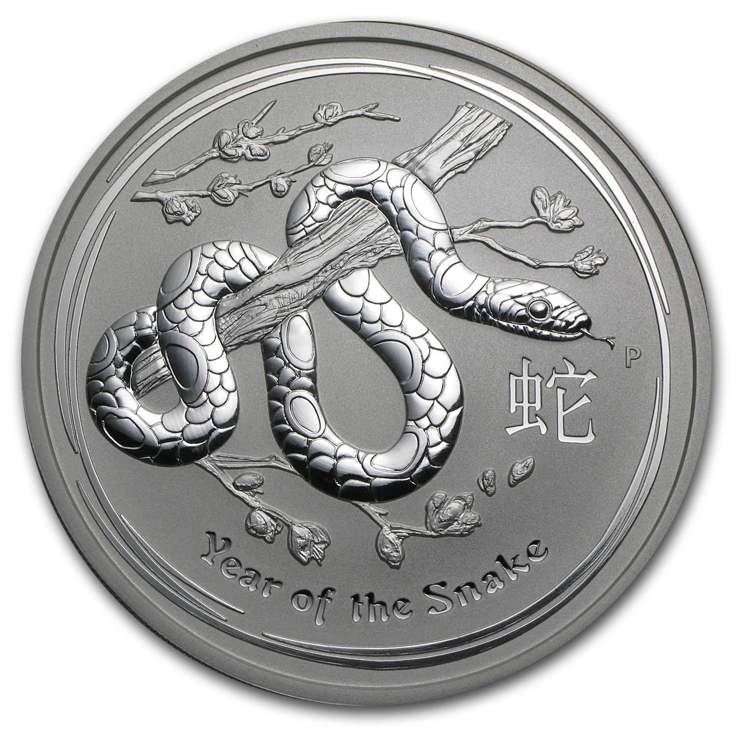 2013 Australia 5 oz Silver Year of the Snake BU