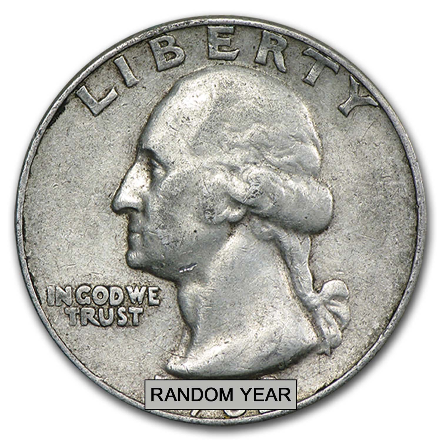 90% Silver Washington Quarters $500 Face Value Bag