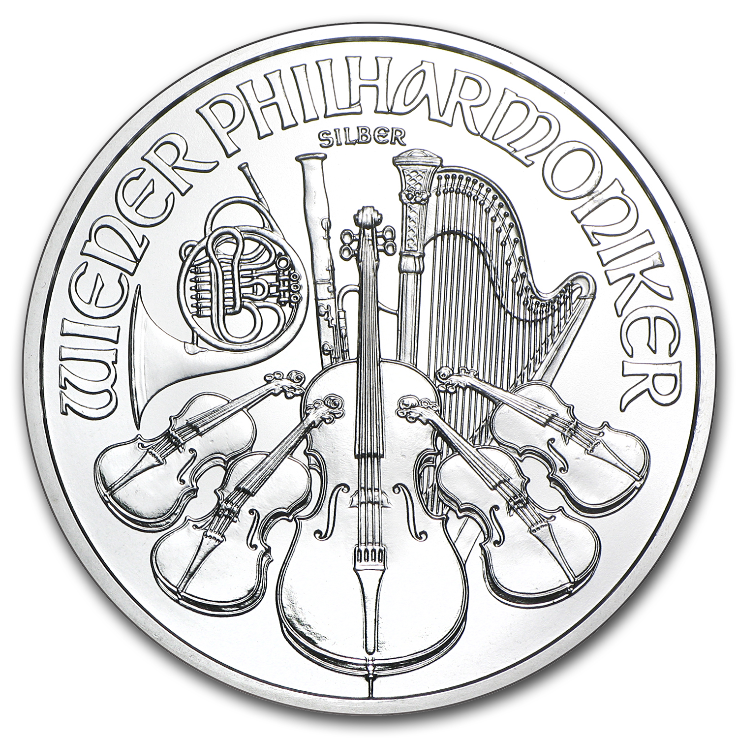 2013 Austria 1 oz Silver Philharmonic BU