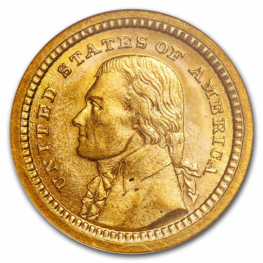 1903 Gold $1.00 Louisiana Purchase Jefferson MS-64 NGC