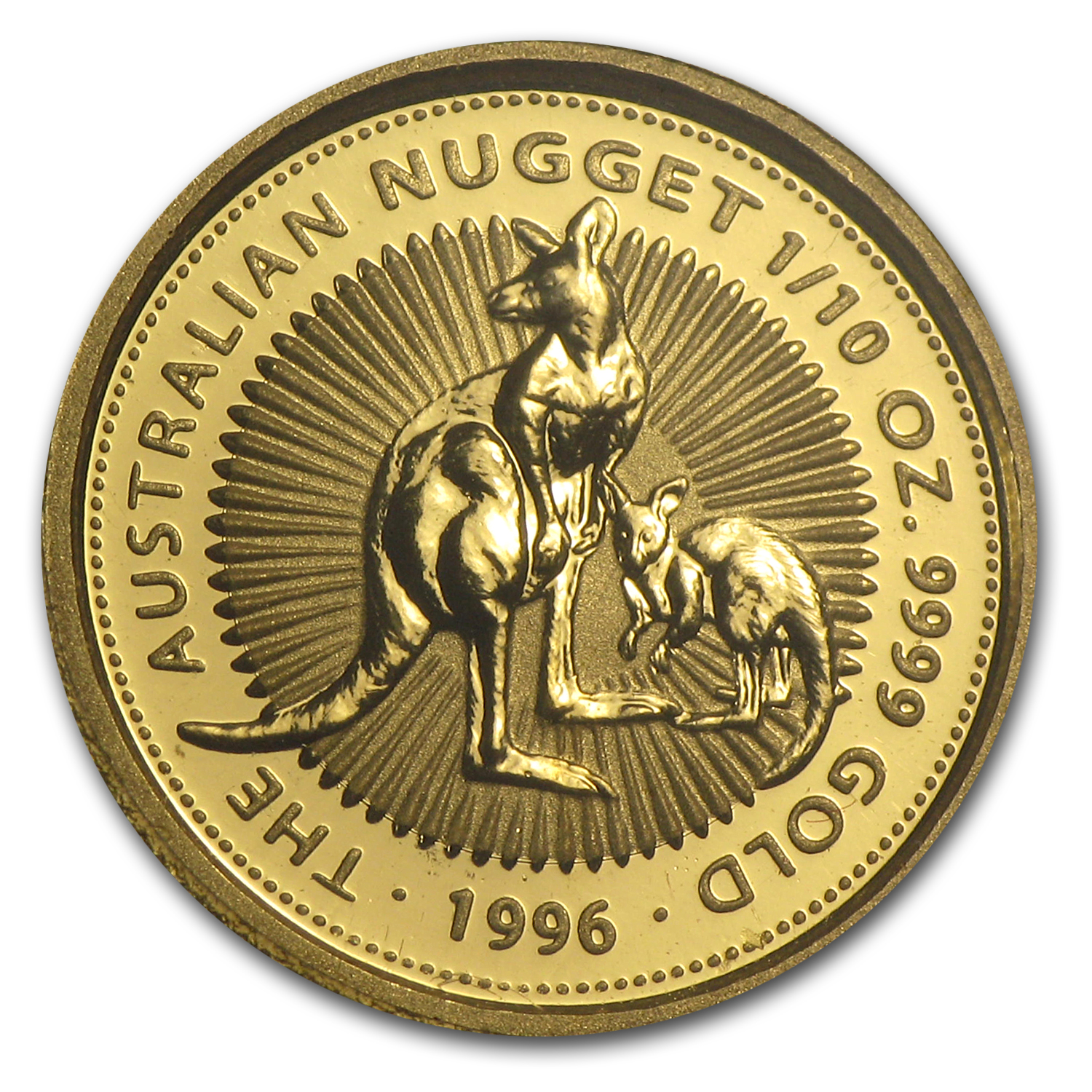 1996 Australia 1/10 oz Gold Nugget