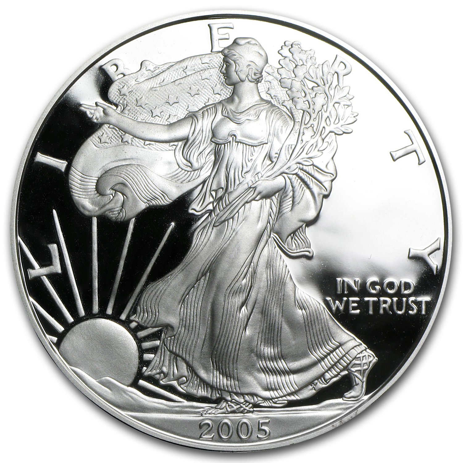2005-W 1 oz Proof American Silver Eagle (w/Box & COA)