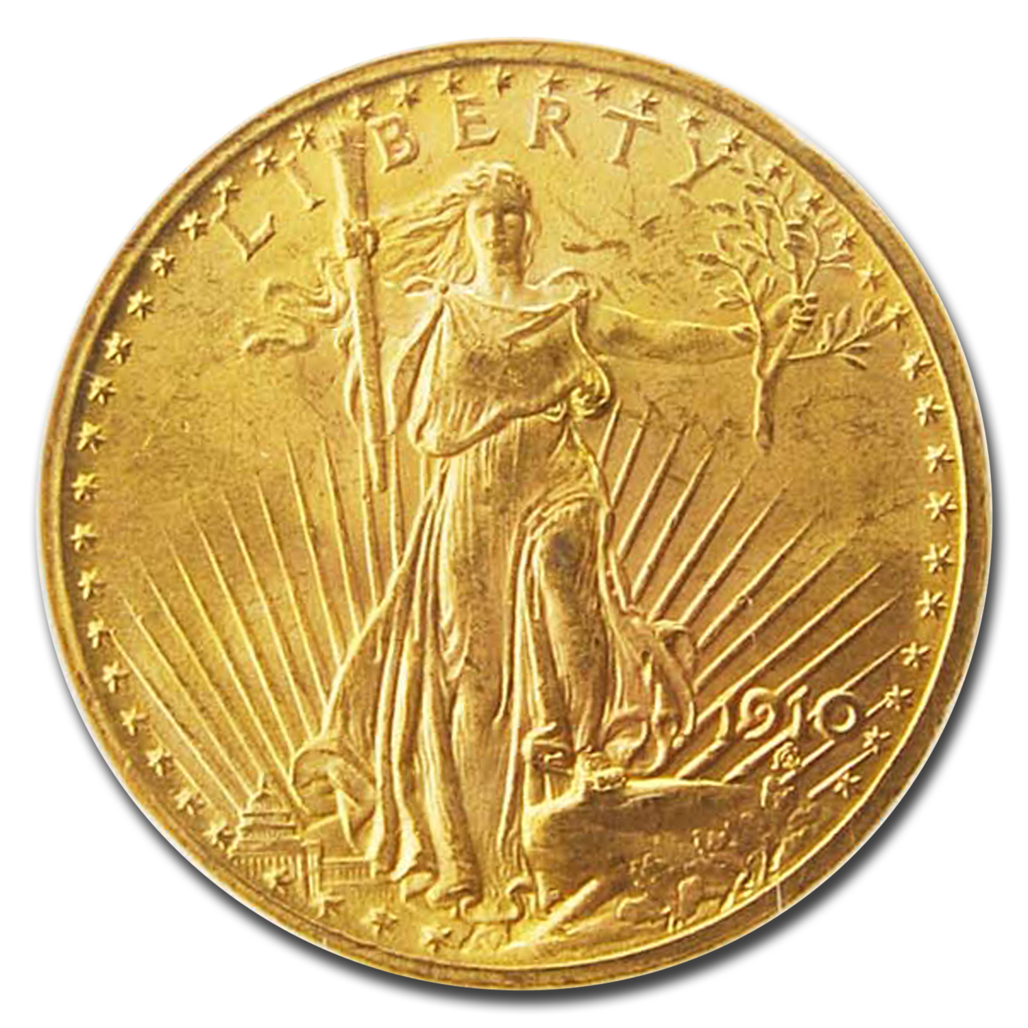 1910 $20 St Gaudens Gold Double Eagle MS-64 NGC