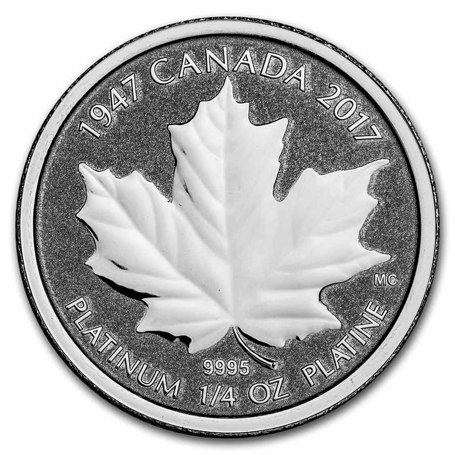 Canada 1/4 oz Platinum Maple Leaf BU (Random Year)