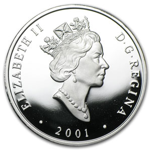 2001 Canada 1 oz Silver $20 The Scotia Train