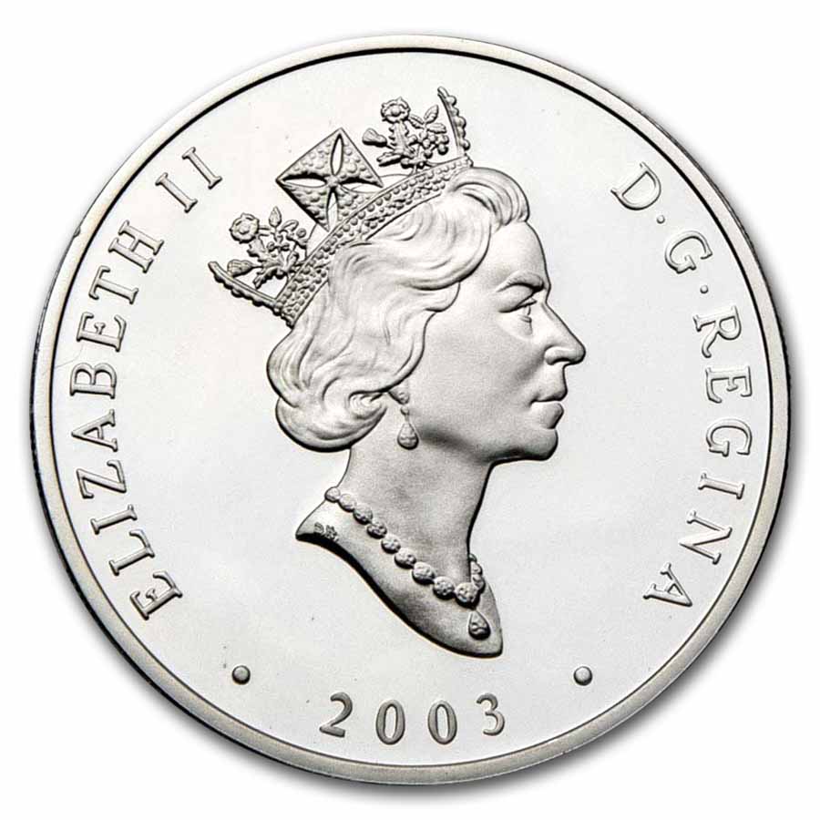 2003 Canada 1 oz Silver $20 The HMCS Bras d'or FHE-400