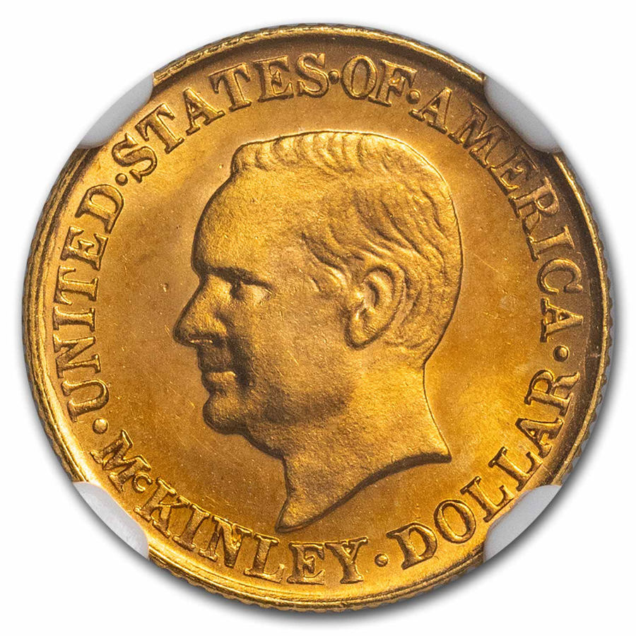 1916 Gold $1.00 McKinley MS-65 NGC