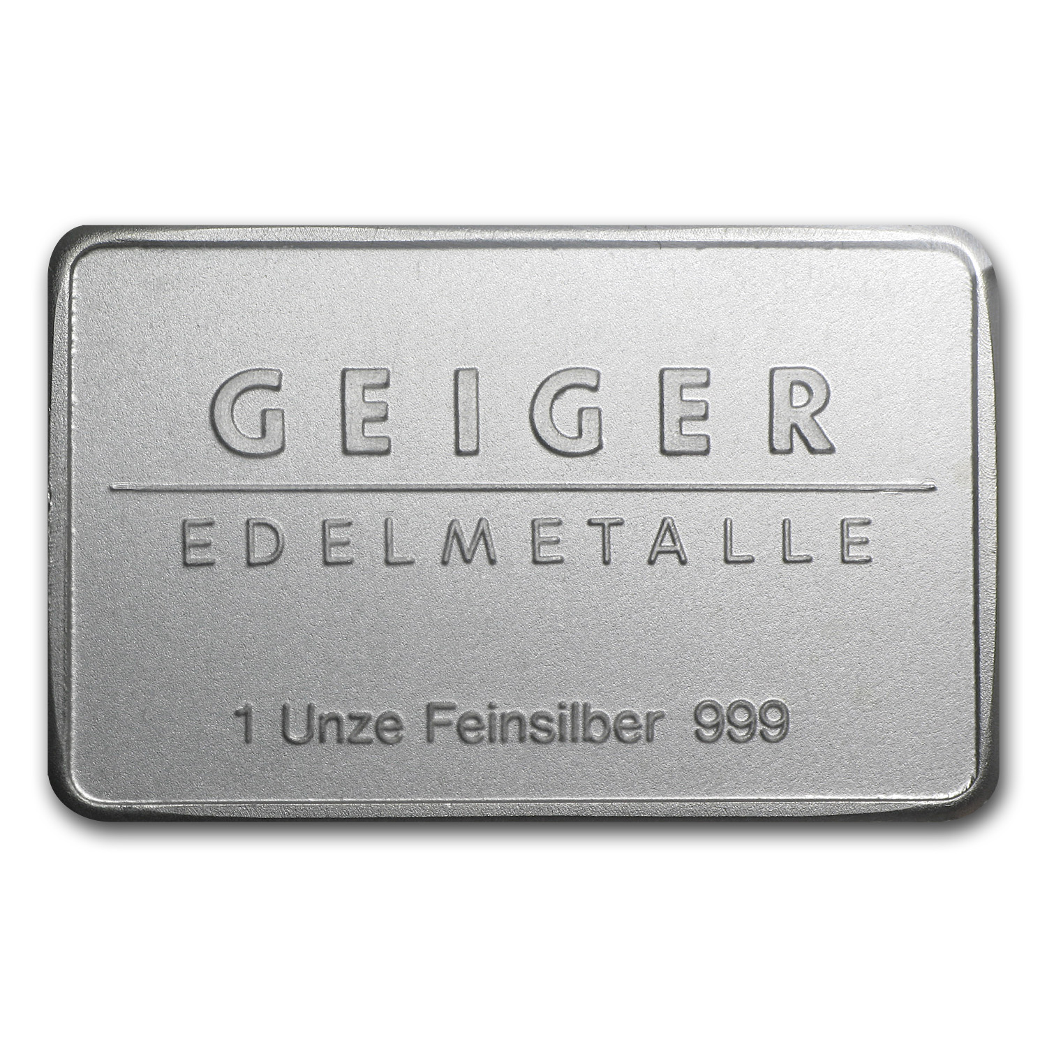 1 oz Silver Bar - Geiger Edelmetalle