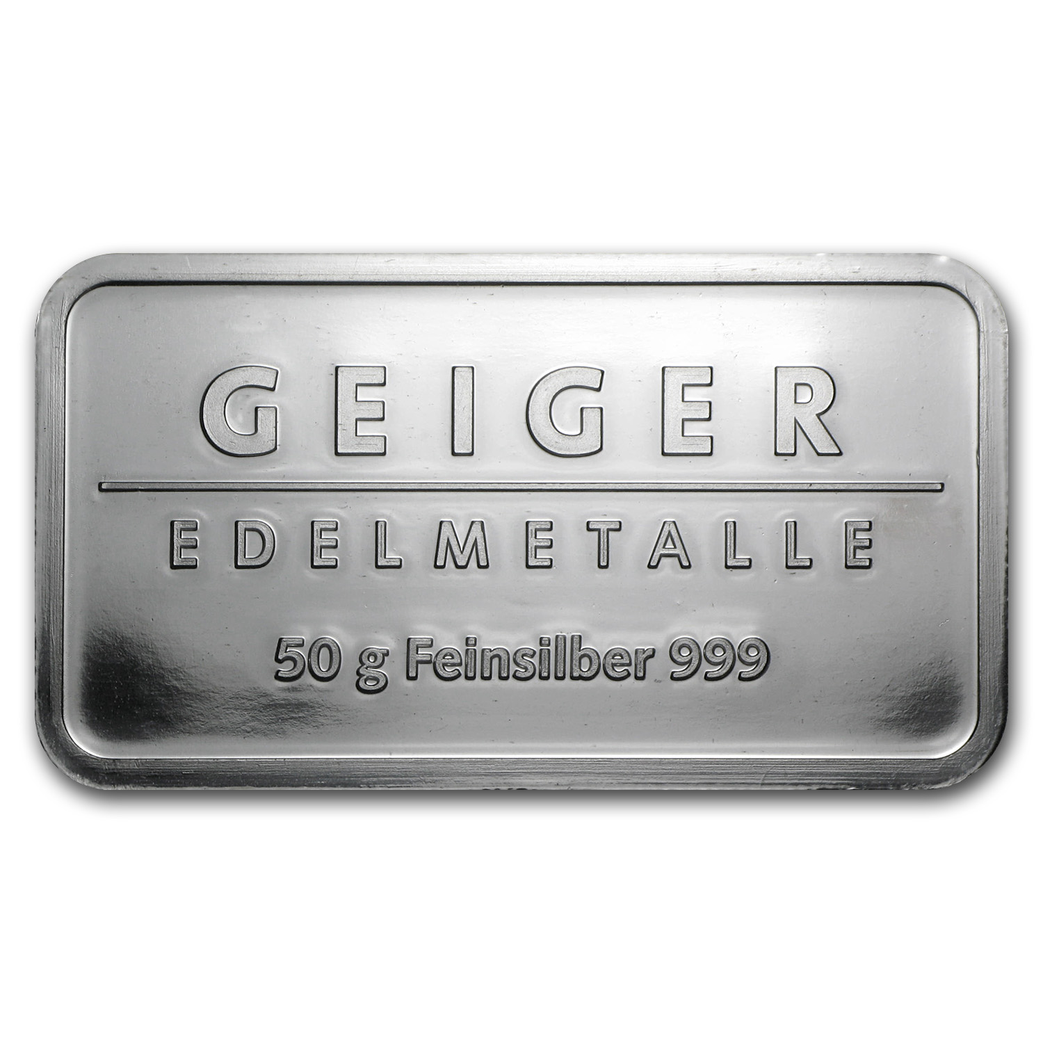 50 gram Silver Bar - Geiger Edelmetalle