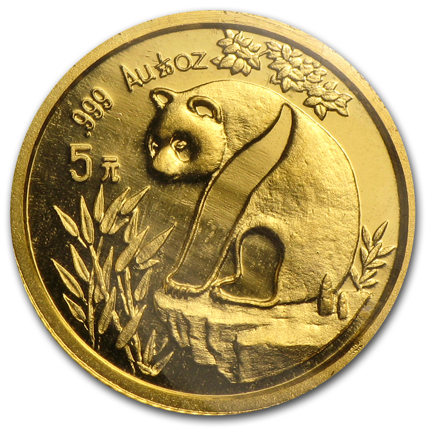 1993 China 1/20 oz Gold Panda Small Date BU (Sealed)