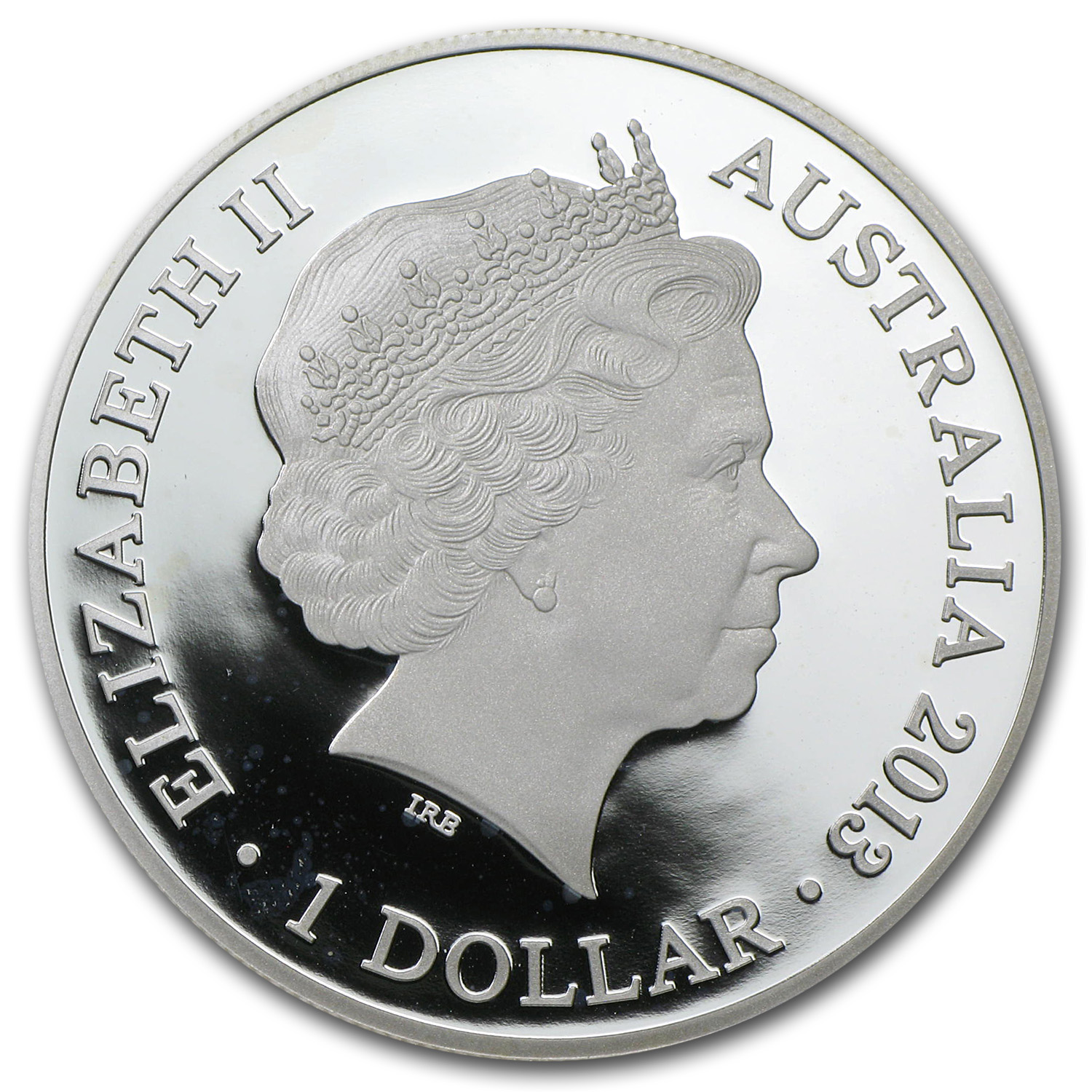 2013 Australia Silver $1 20th Anniv Kangaroo (Spotty)
