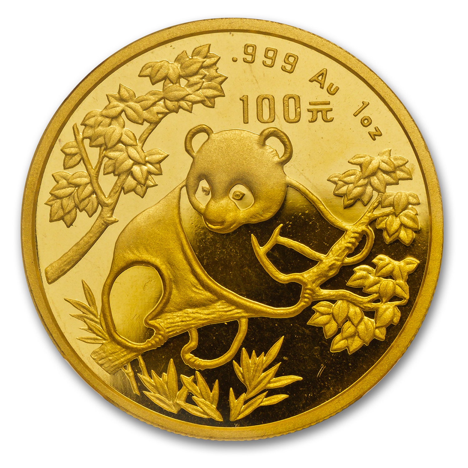 1992 China 1 oz Gold Panda Small Date MS-68 NGC