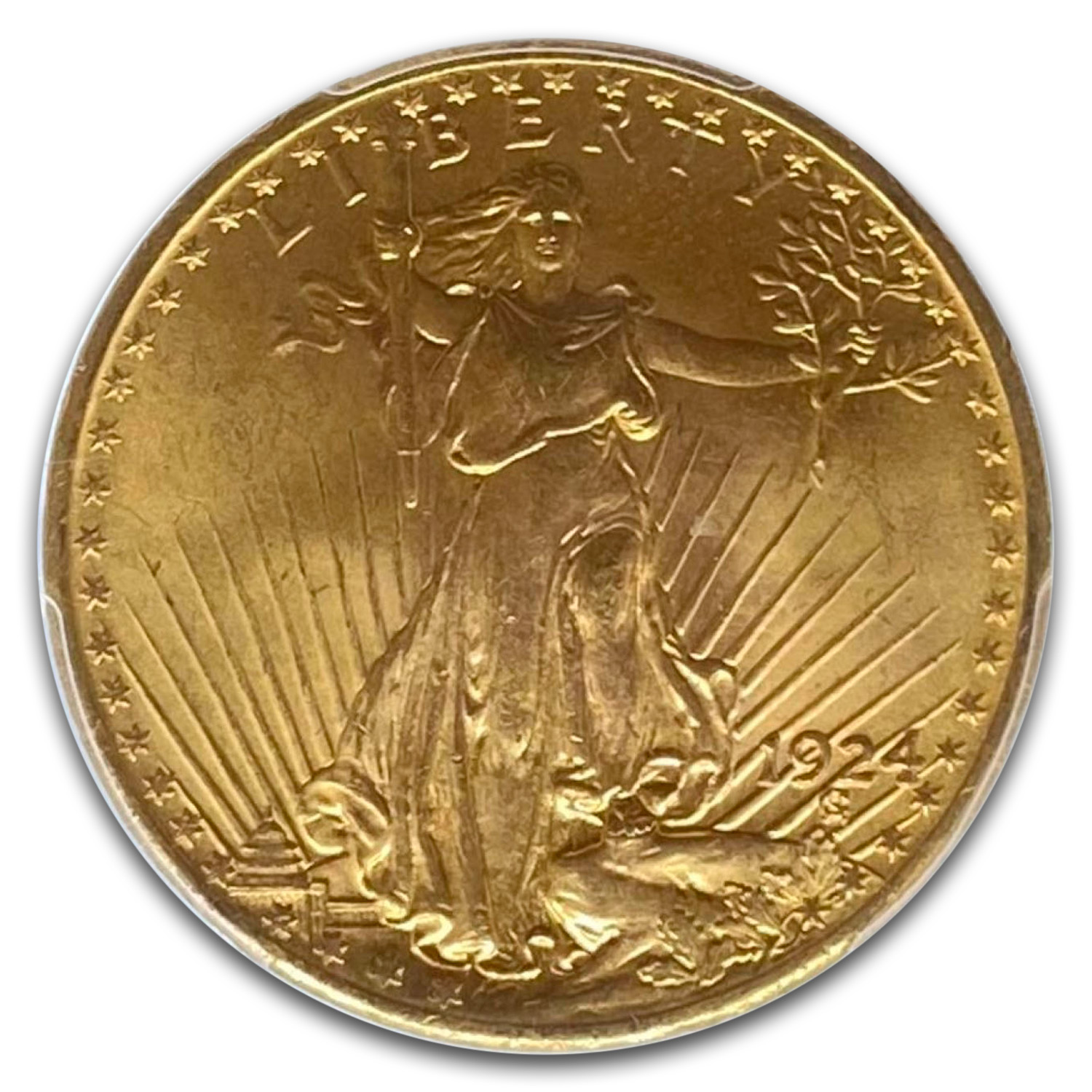 1924 $20 St Gaudens Gold Double Eagle MS-67 PCGS