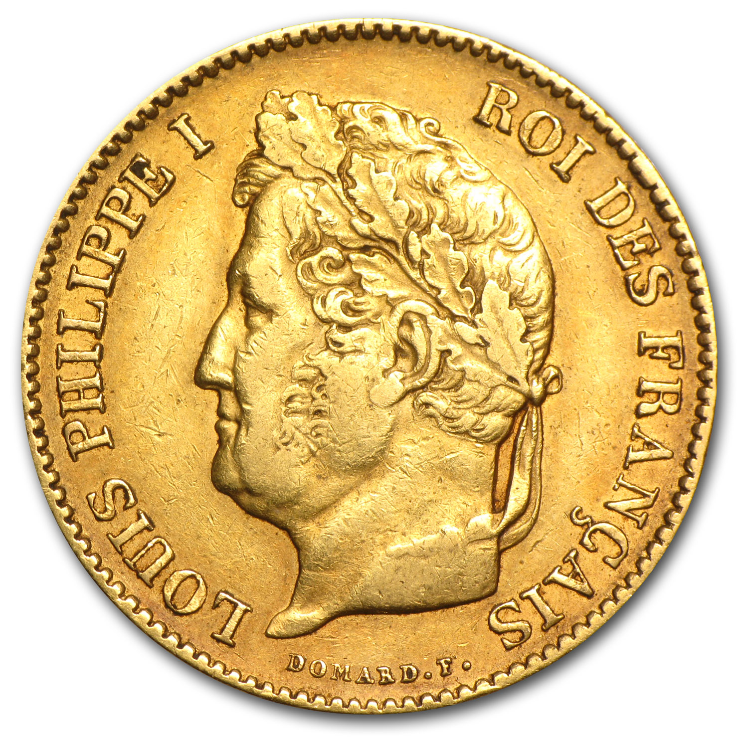 1831-1838 France Gold 40 Francs Louis Philippe I XF