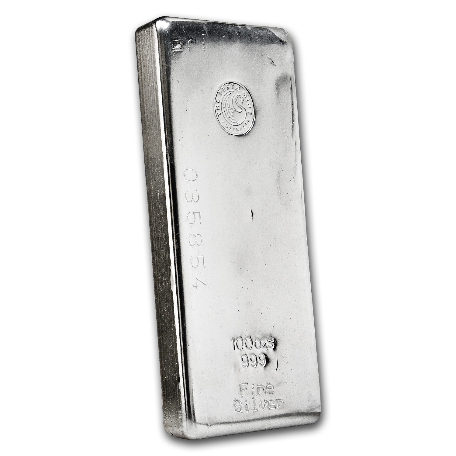 100 oz Silver Bar - Perth Mint