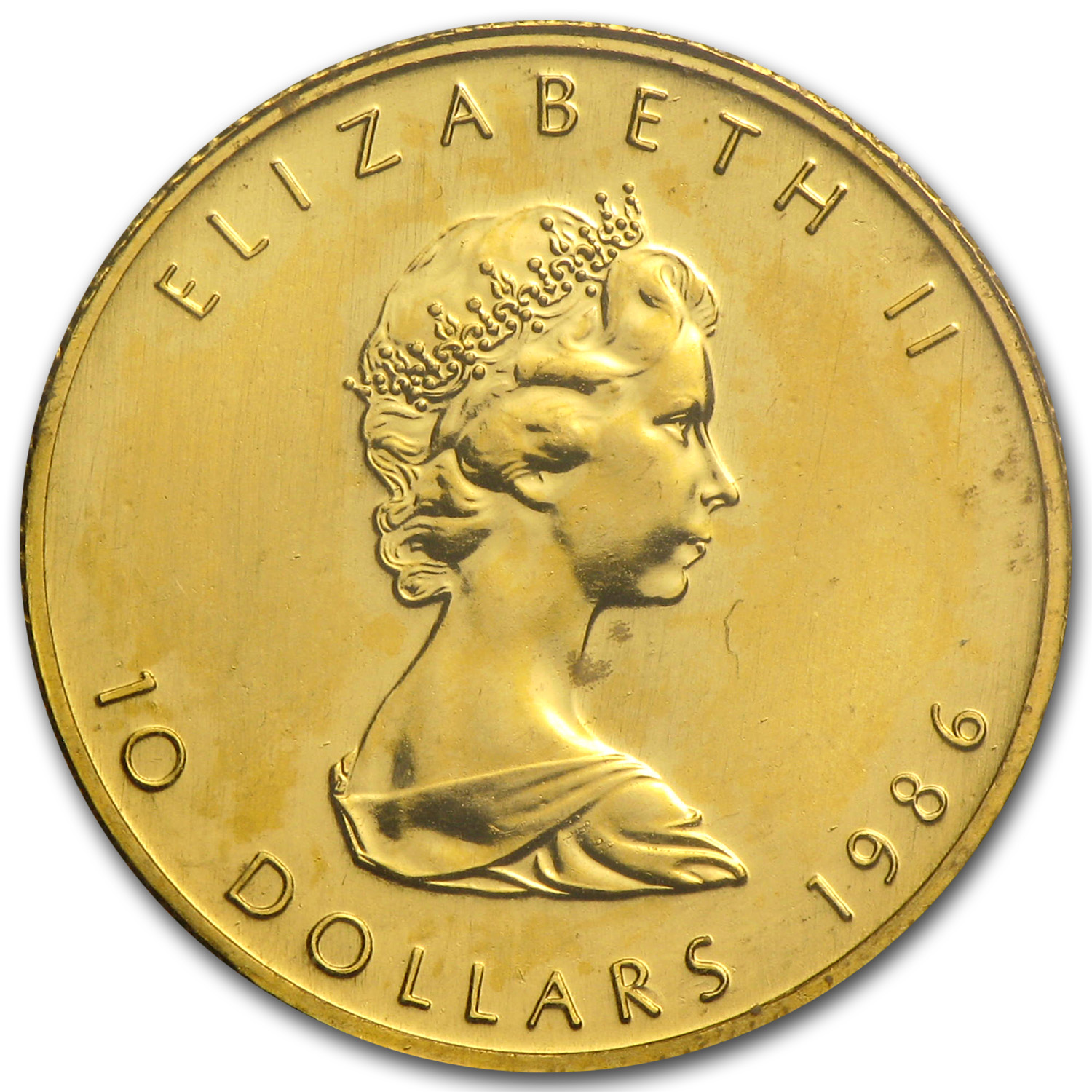 1986 Canada 1/4 oz Gold Maple Leaf BU