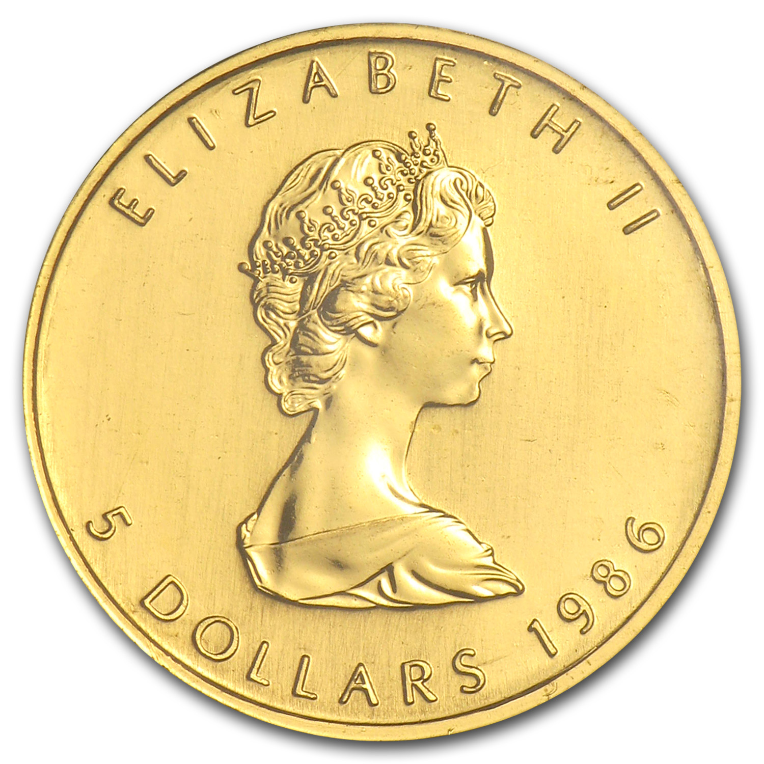 1986 Canada 1/10 oz Gold Maple Leaf BU