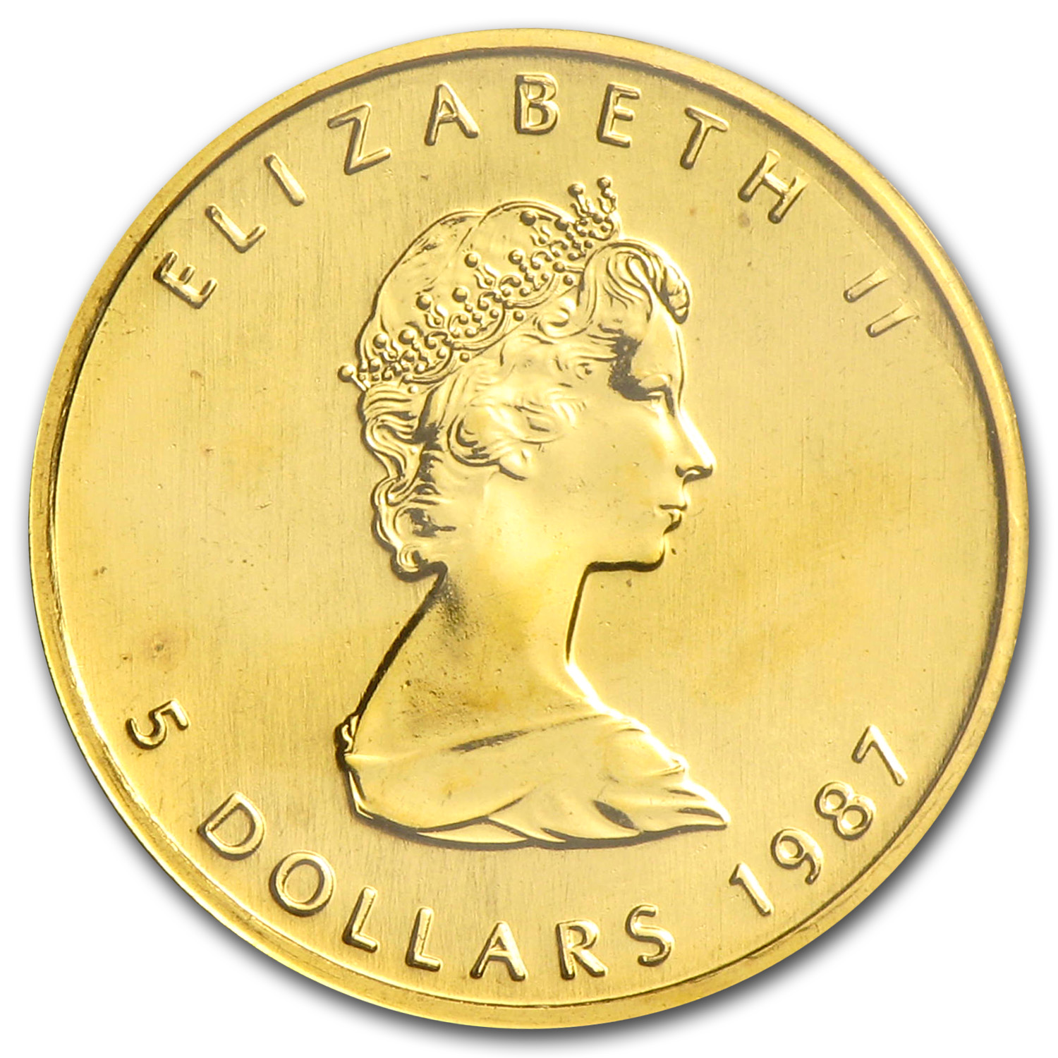 1987 Canada 1/10 oz Gold Maple Leaf BU