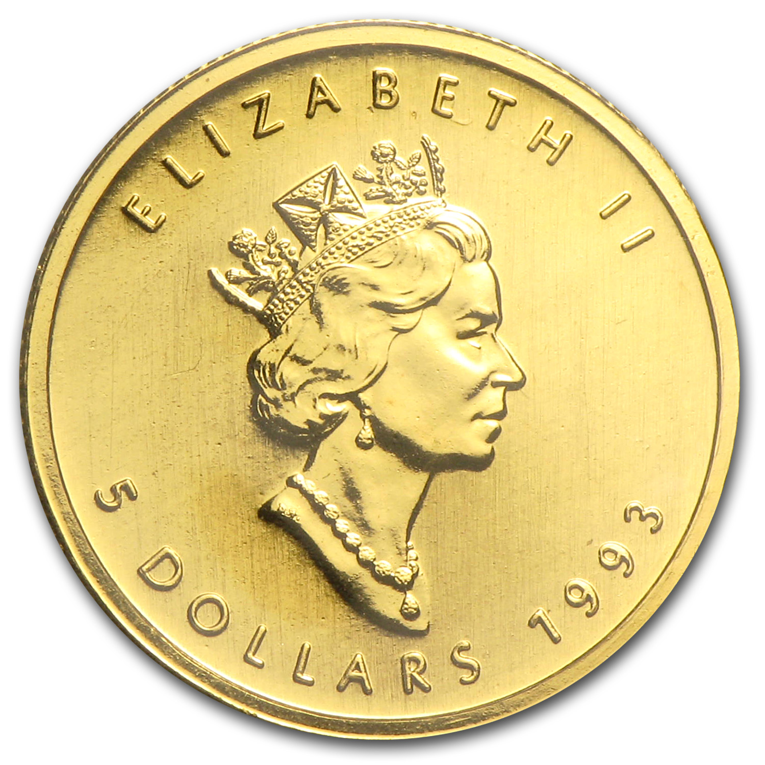 1993 Canada 1/10 oz Gold Maple Leaf BU