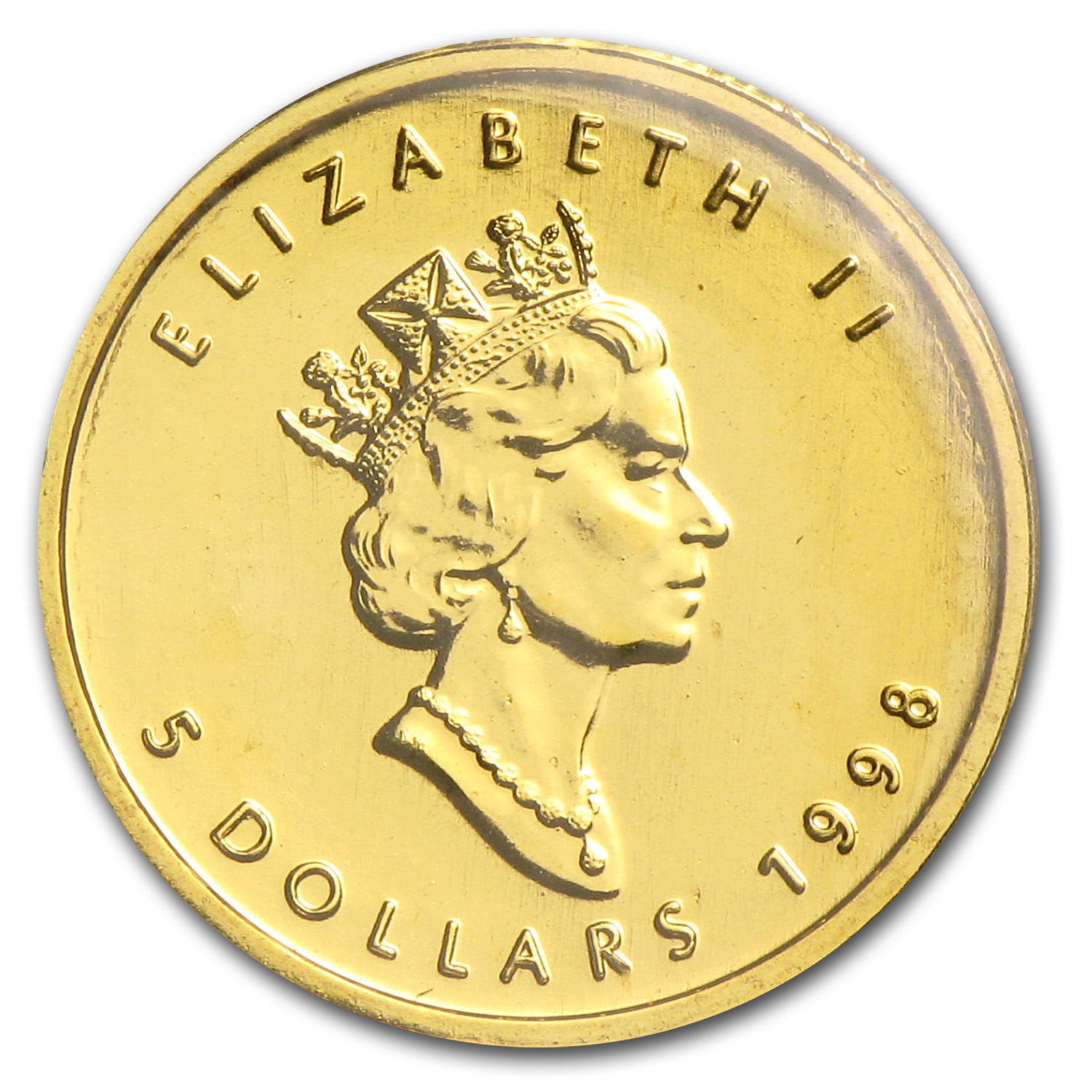 1998 Canada 1/10 oz Gold Maple Leaf BU
