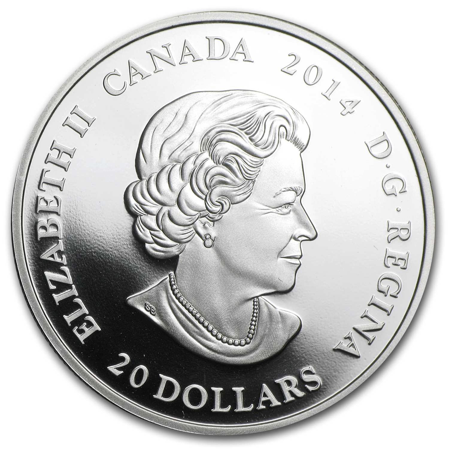 2014 Canada 1 oz Silver $20 Craigdarroch Castle Stained Glass