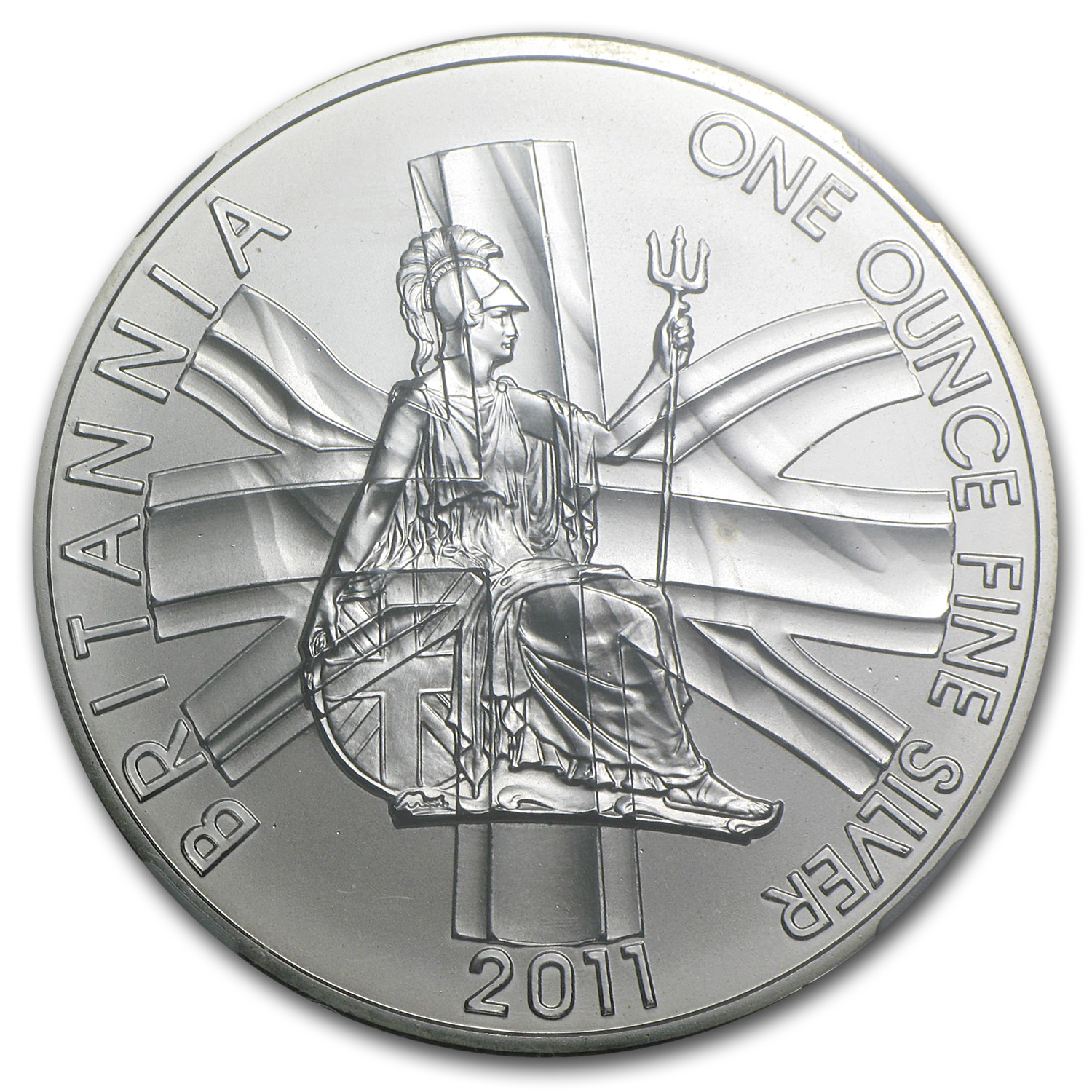 2011 1 oz Silver Britannia MS-69 Matte NGC (One of 2,337 struck)