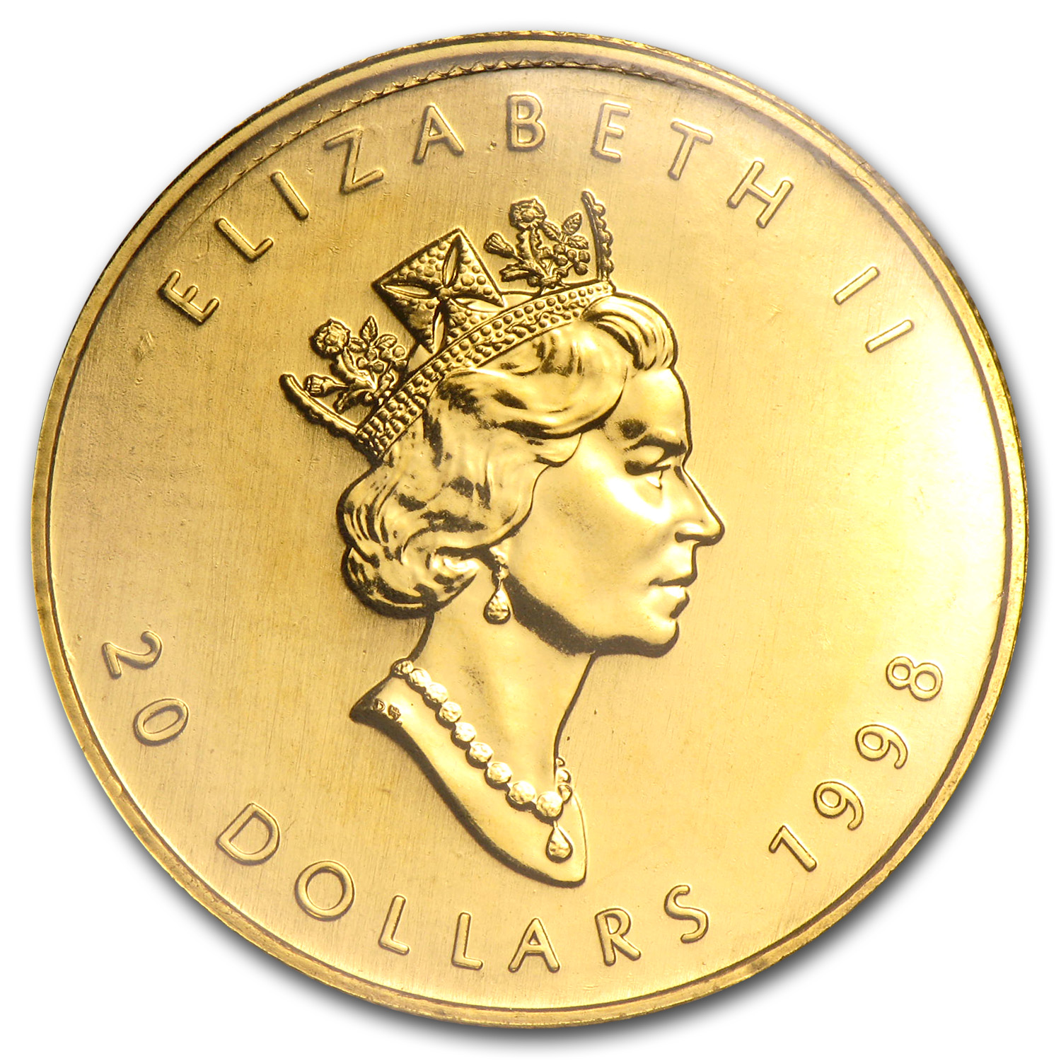 1998 Canada 1/2 oz Gold Maple Leaf BU